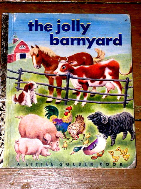 The Jolly Barnyard, Third Printing, Little Golden Book.