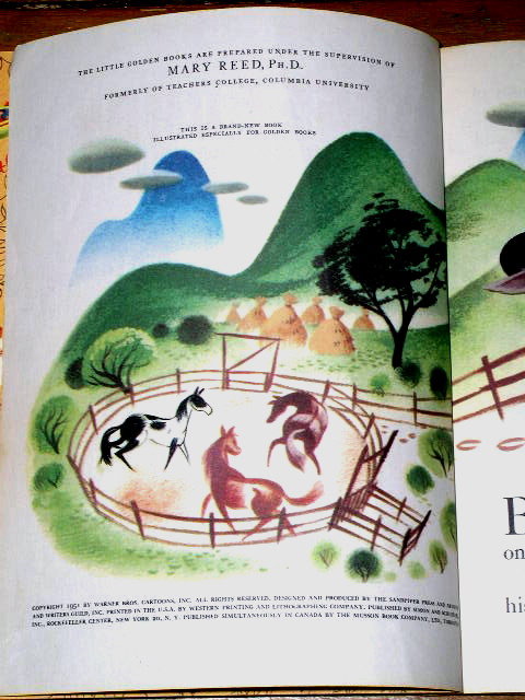 Bugs Bunny and The Indians, Second Printing, Little Golden Book