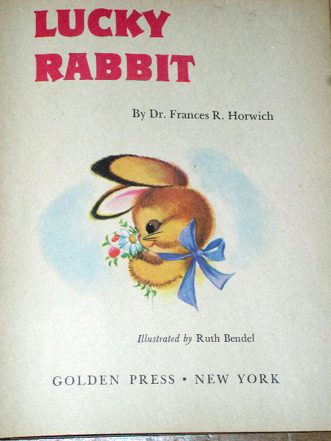 Lucky Rabbit, First Printing, Little Golden Book