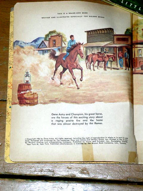 Gene Autry and Champion, First Printing, Little Golden Book