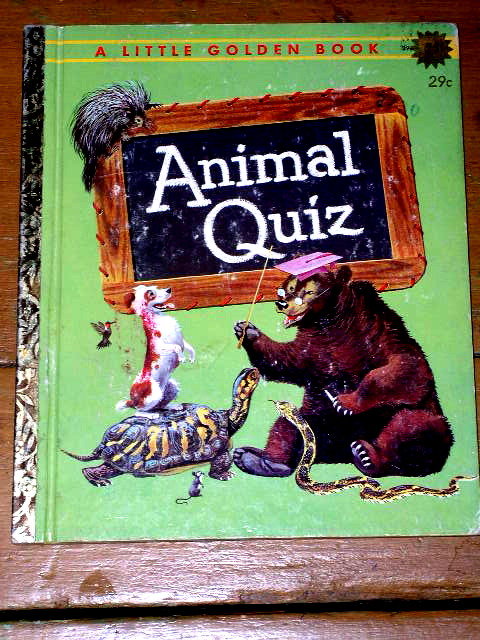 Animal Quiz, First Printing, Little Golden Book