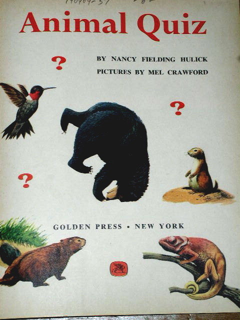 Animal Quiz, First Printing, Little Golden Book