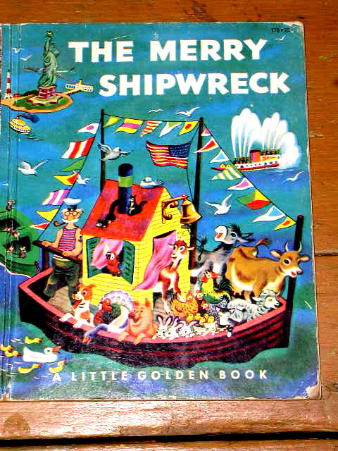 The Merry Shipwreck, First Printing, Little Golden Book