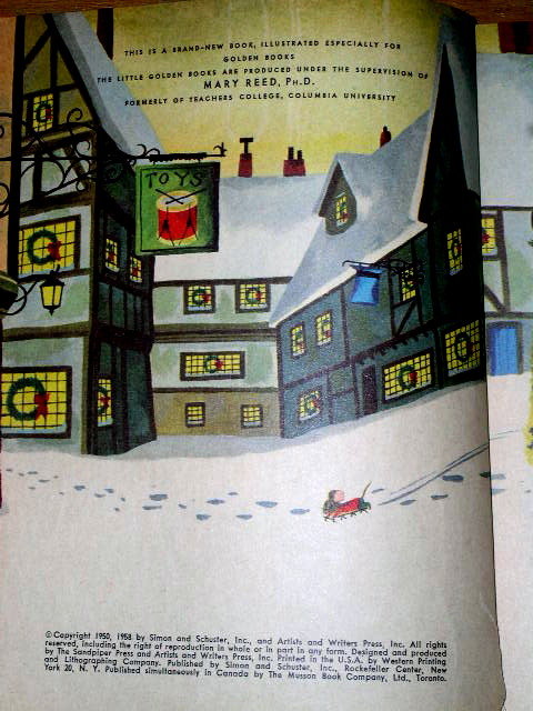 The Animals Merry Christmas, First Printing, Little Golden Book