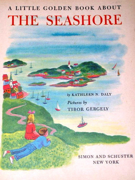 About The Seashore, First Printing, Little Golden Book