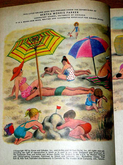 About The Seashore, First Printing, Little Golden Book