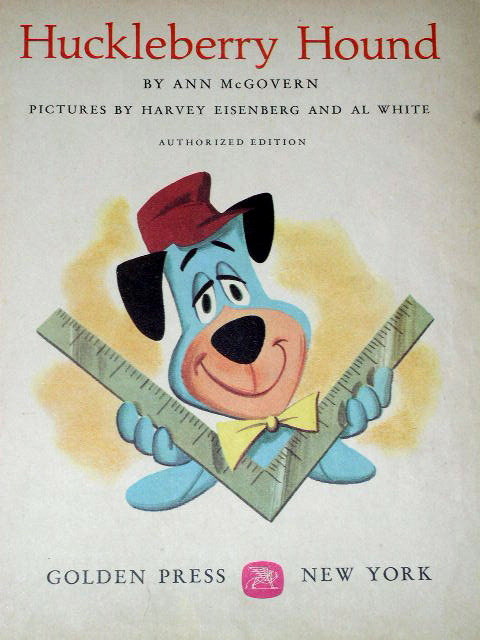 Huckleberry Hound Builds A House, Third Printing, Little Golden Book
