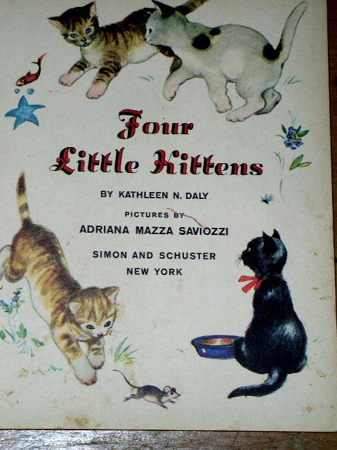 Four Little Kittens, First Printing, Little Golden Book