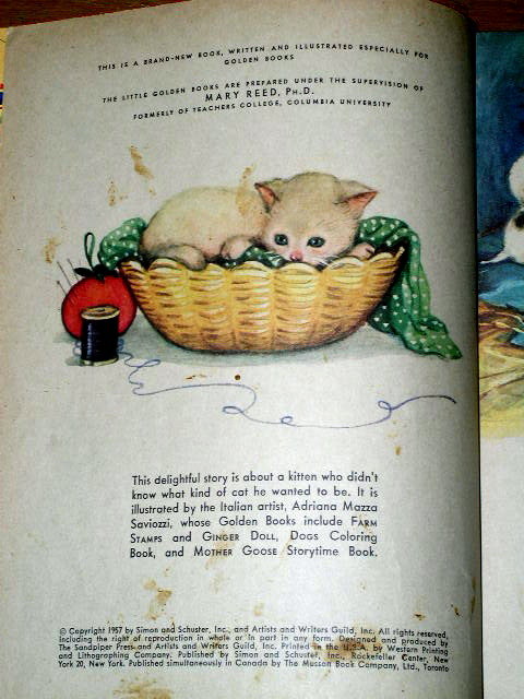 Four Little Kittens, First Printing, Little Golden Book