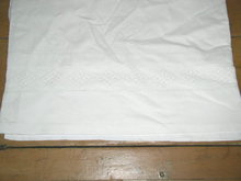 Lace Edged White Sheet