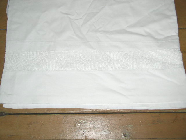 Lace Edged White Sheet