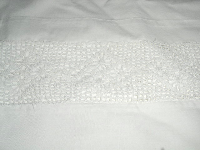 Lace Edged White Sheet