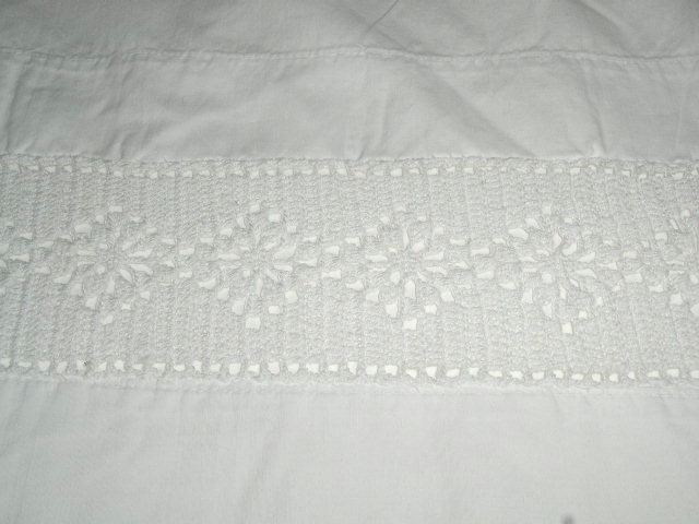 Lace Edged White Sheet