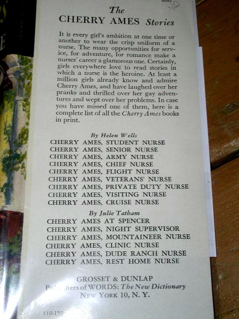 Cherry Ames - Rest Home Nurse Book, First Printing