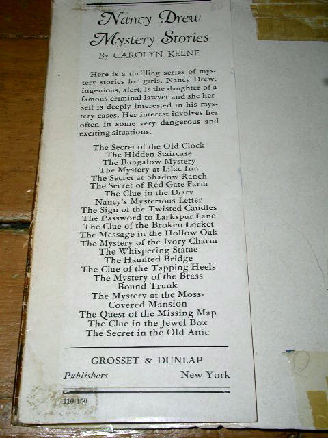 Nancy Drew - The Hidden Staircase Book