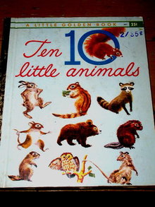 Ten Little Animals, First Printing, Little Golden Book