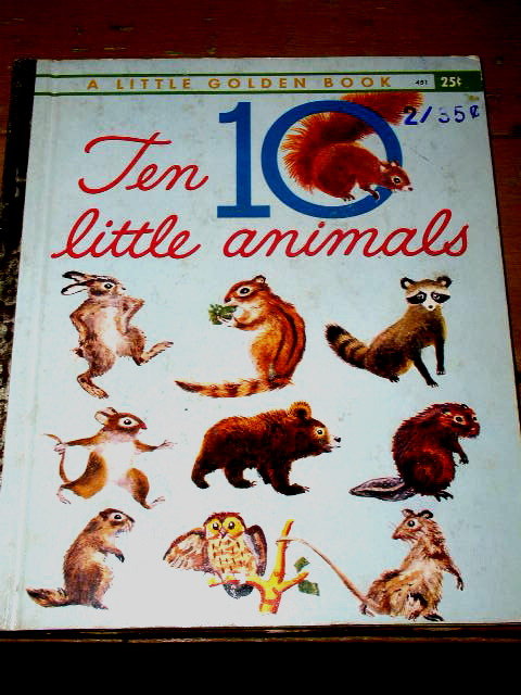 Ten Little Animals, First Printing, Little Golden Book