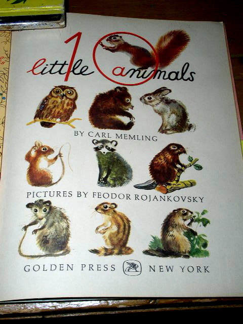Ten Little Animals, First Printing, Little Golden Book