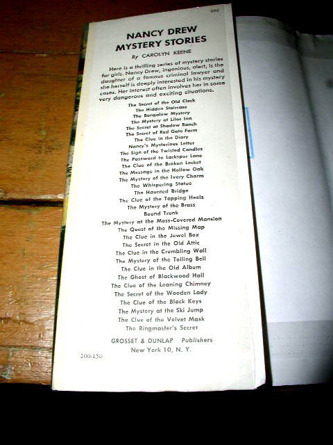 Nancy Drew, The Clue of the Velvet Mask Book, 1st Prtg,