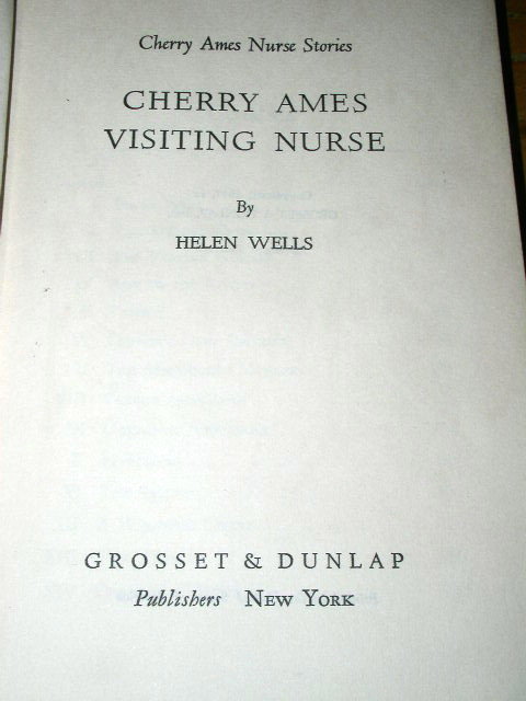 Cherry Ames - Visiting Nurse Book