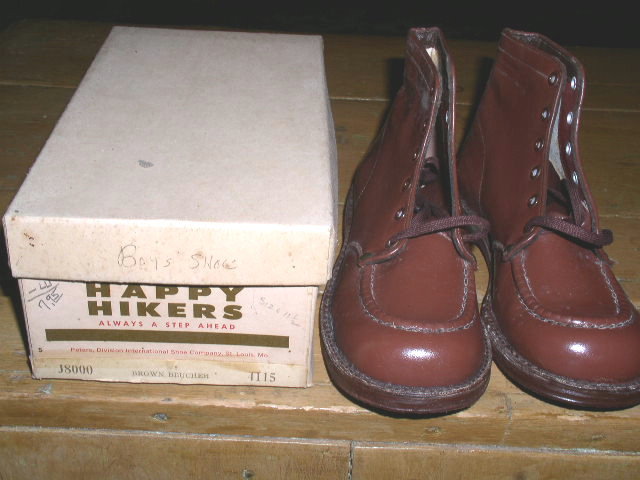 Boy's Brown High Top Dress Shoes with Box