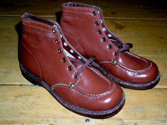 Boy's Brown High Top Dress Shoes with Box