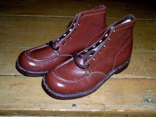 Boy's Brown High Top Dress Shoes with Box