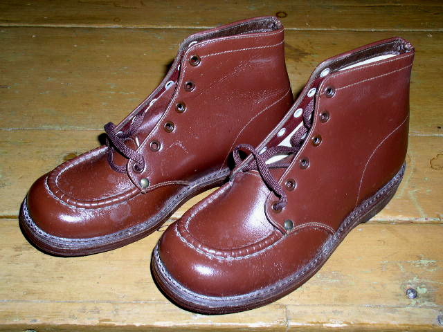 Boy's Brown High Top Dress Shoes with Box