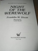 Hardy Boys, Night of the Werewolf Book