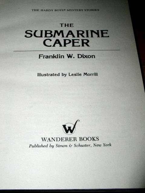 Hardy Boys, The Submarine Caper Book