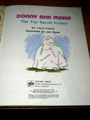 Donny and Marie, The Top Secret Project, First Printing, Little Golden Book