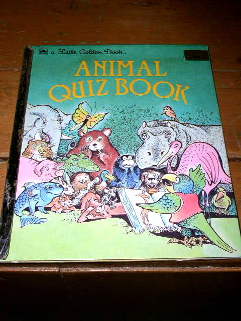 Animal Quiz Book, First Printing, Little Golden Book