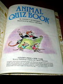 Animal Quiz Book, First Printing, Little Golden Book
