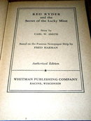 Red Ryder and The Secret of The Lucky Mine Book