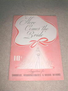 Dennison's Here Comes The Bride Booklet, 1938