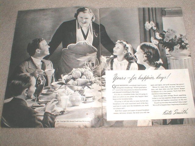 Kate Smith's Breakfast Book, 1941 _ CK