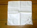 Embroidered and Lace Handkerchief