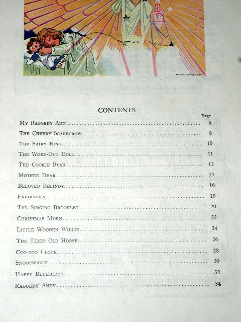 Raggedy Ann's Sunny Songs Book