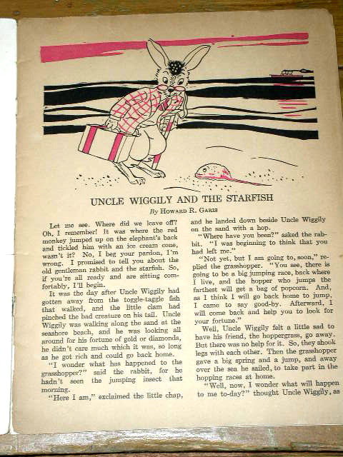 Uncle Wiggily and the Starfish Book