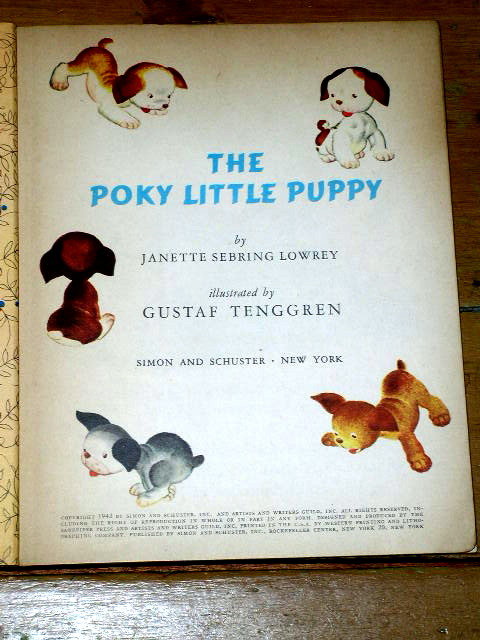 The Poky Little Puppy, First Printing, Little Golden Book