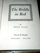 Connie Blair, The Riddle in Red Book