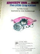 Raggedy Ann and Andy, The Little Grey Kitten, Little Golden Book