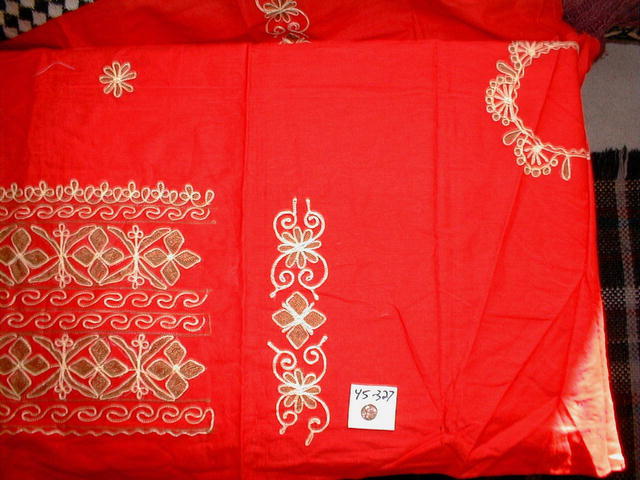 Vintage Fabric 1970 - Embroidered Dress Panel