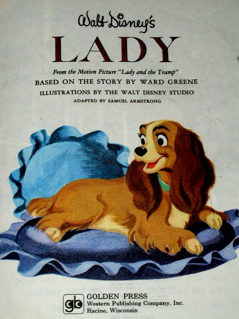 Walt Disney's Lady, Little Golden Book,