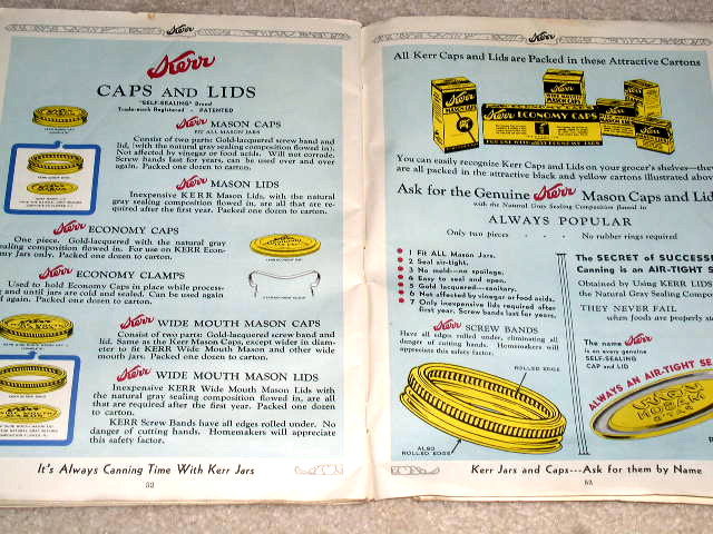 Kerr Home Canning Book Cookbook