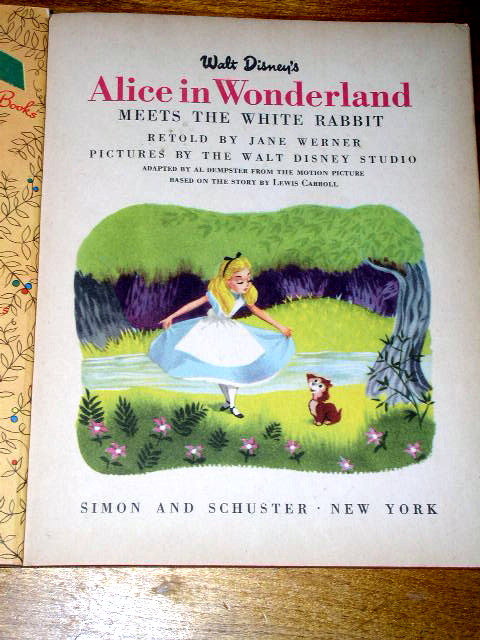 Disney's Alice in Wonderland Meets the White Rabbit, Little Golden Book