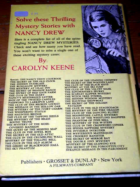 Nancy Drew, The Mystery Of The Ivory Charm Book