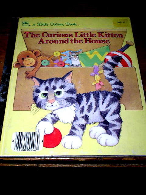 The Curious Little Kitten Around The House, Little Golden Book