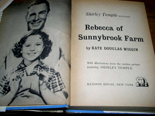 Shirley Temple, Rebecca of Sunnybrook Farm Book