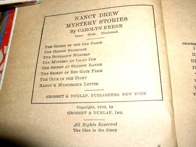 Nancy Drew, The Clue in the Diary